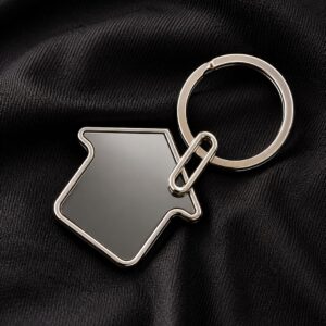 House Shaped Metal Key Ring |  House Engraving – Custom Keychains | Engraving Metal Key Chain