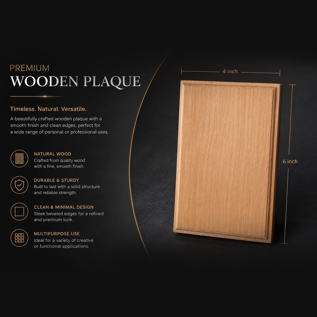 personalized wooden plaque4X6
