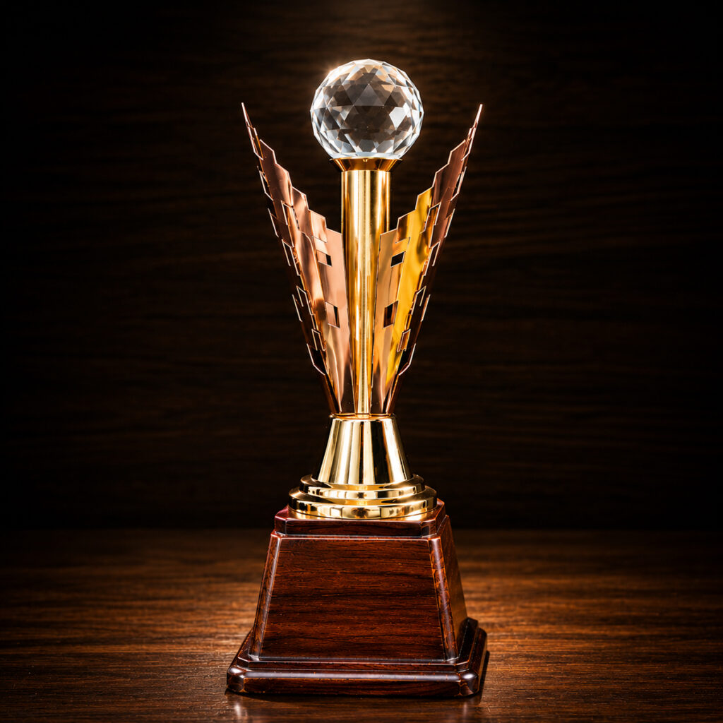 Luxury Rose Gold Metaltrophy