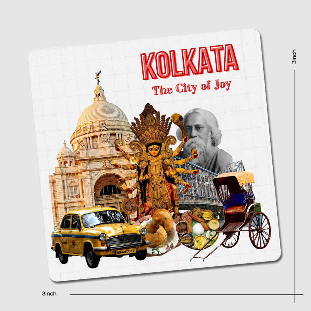 kolkattheme 3X3Fridze Magenet