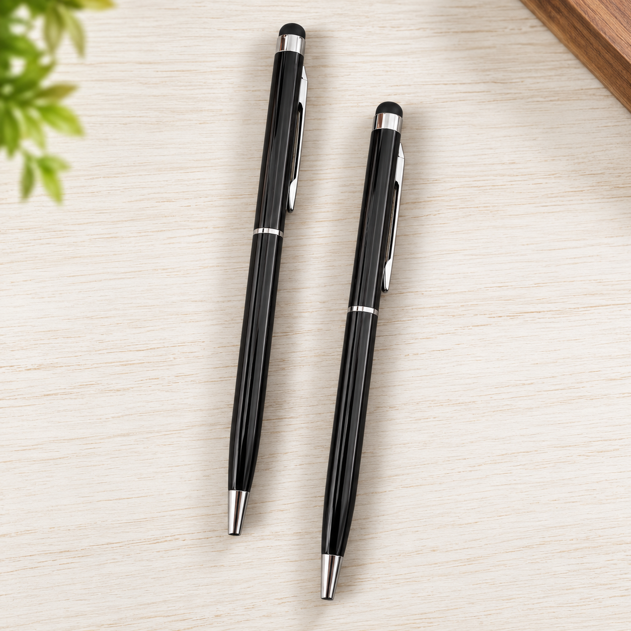 Premium black metal stylus ball pen