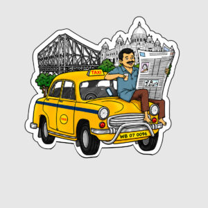 SKY_yellowtaxy_Fridge Magnet