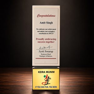 Wooden Trophy for Corporate Awards and Recognition