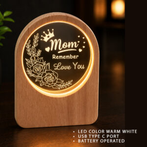 Personalized LED Wooden Acrylic Lamp