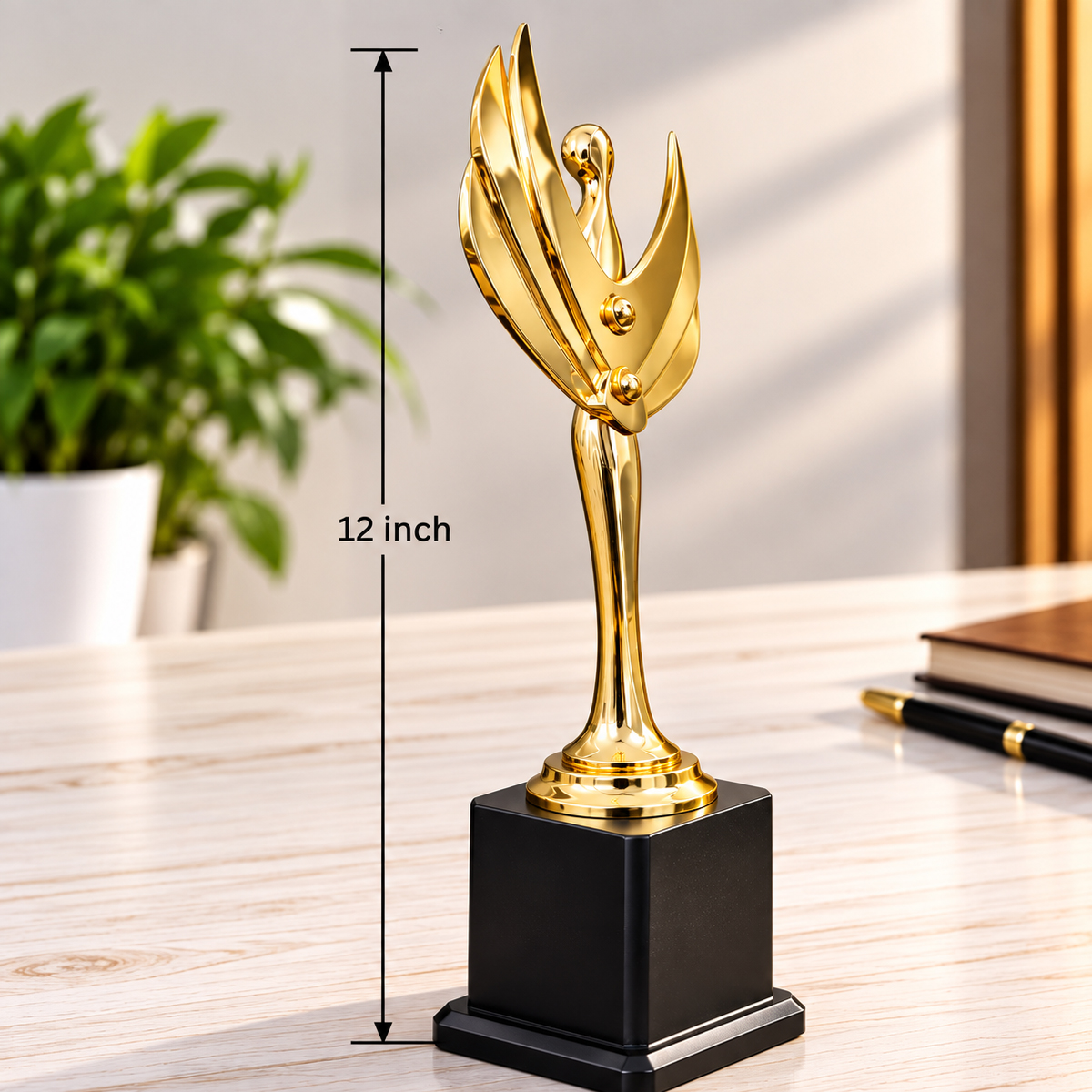 Golden Wing Victory Trophy 12in
