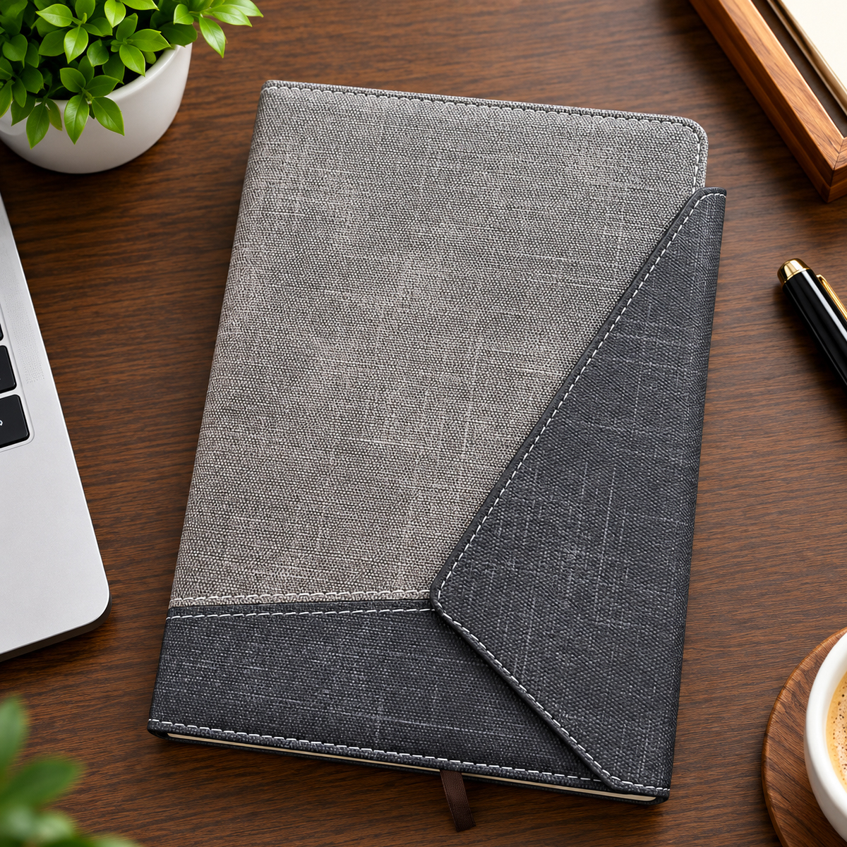 Premium Executive stylish diagonal flap Notebook