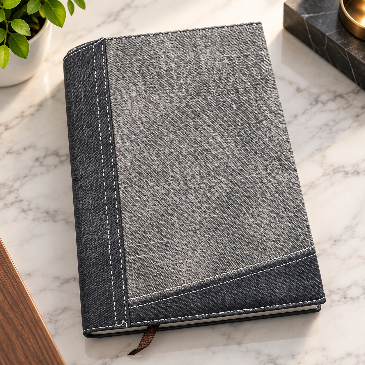 Premium Two-Tone texture Executive Notebook