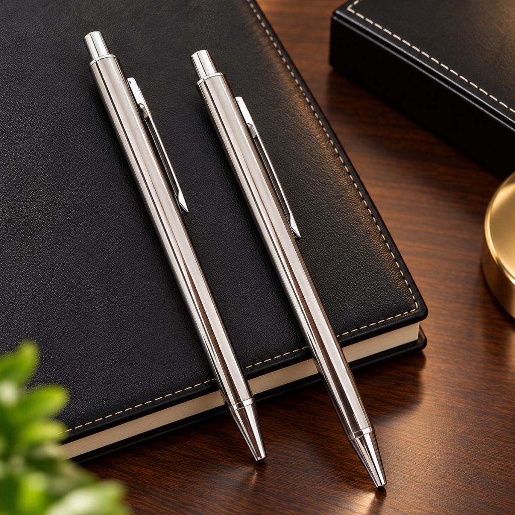 Premium silver metal ball pen