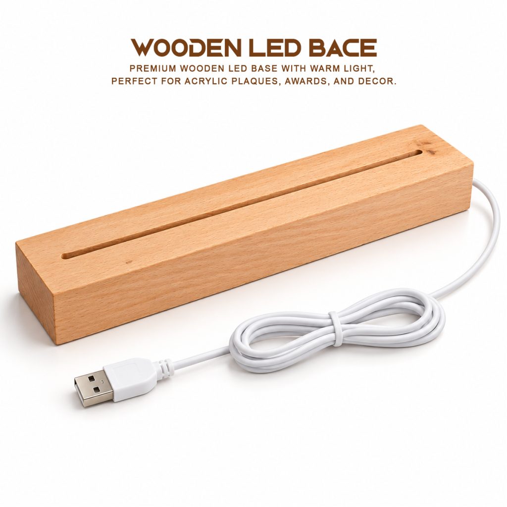 Wooden LED bace USB Power