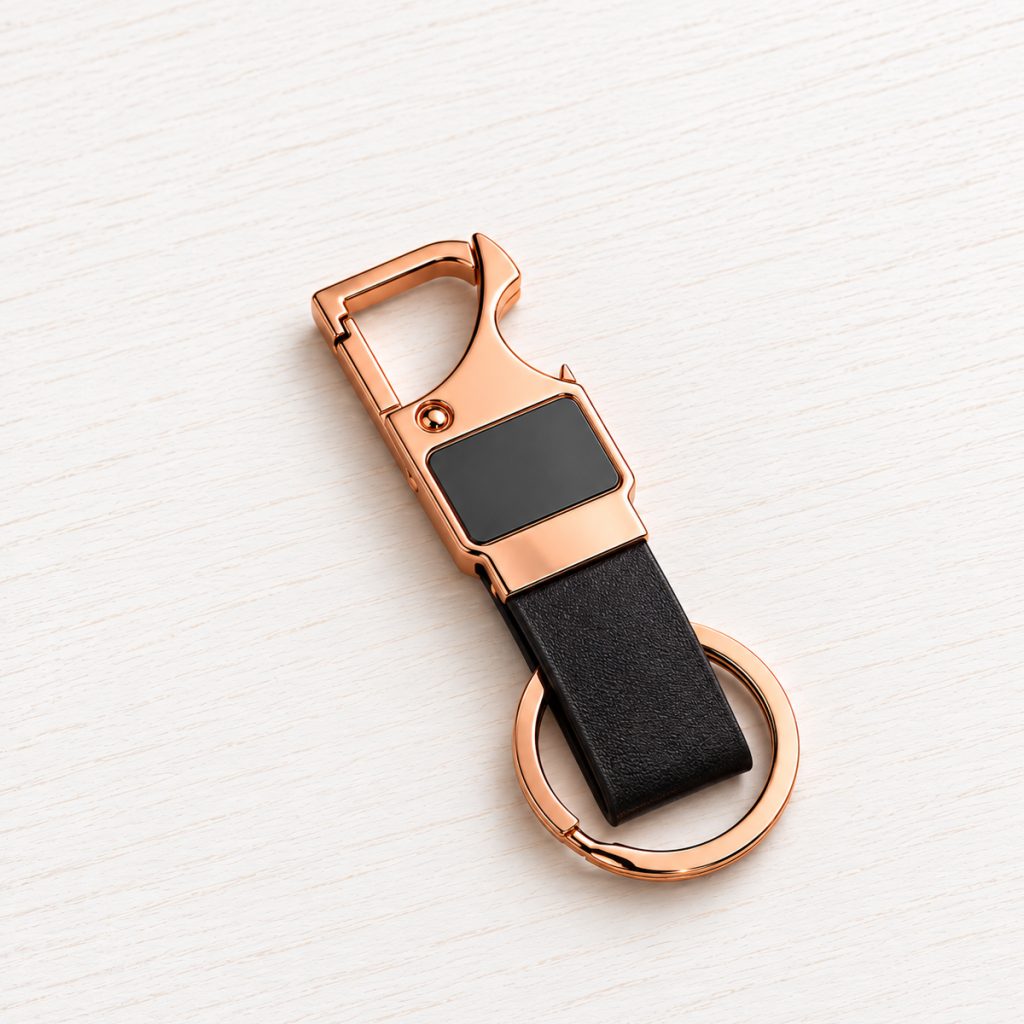 Premium Keychain Metalic Rosegold